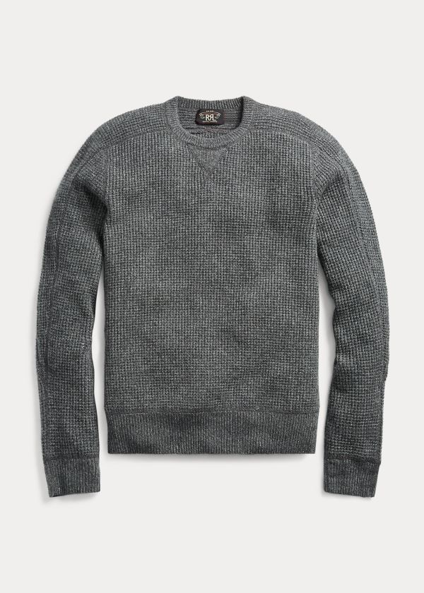 Suéter Ralph Lauren Waffle-Knit Cashmere Homem 48173-ZFUN